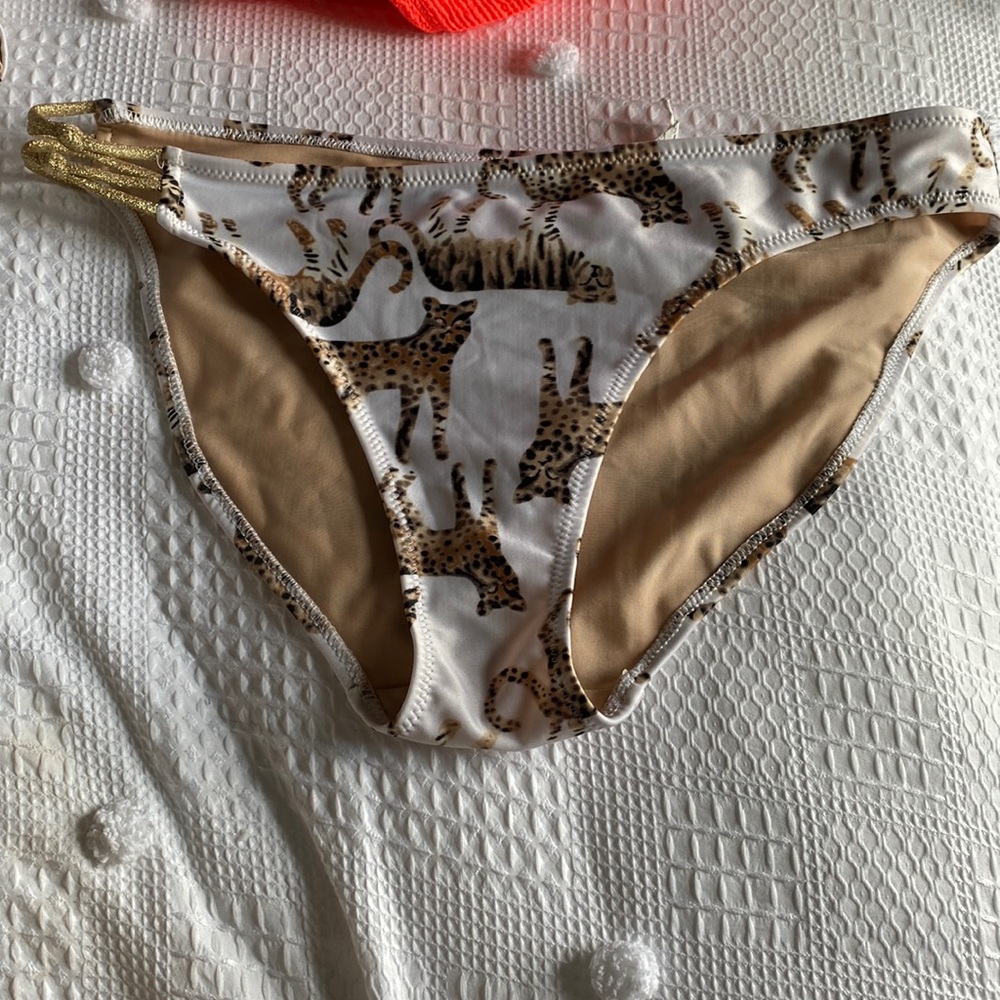 NWOT aerie cheetah bathing suit bottoms